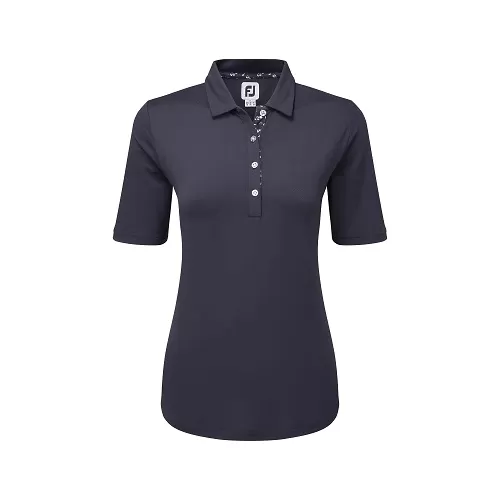 Polo FootJoy Stretch Pique Solid 81725 Azul Mujer